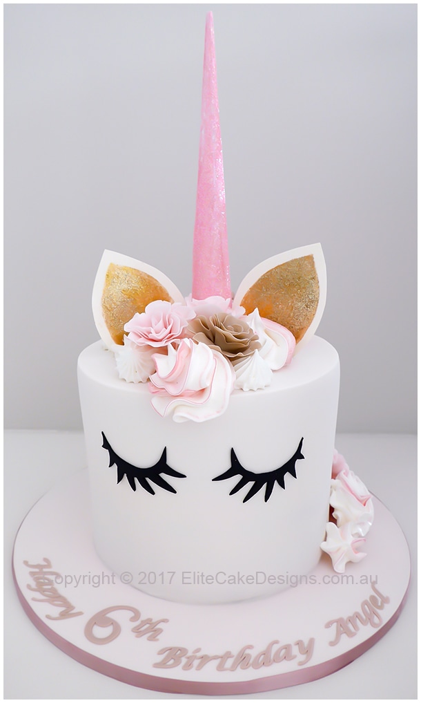 unicorn girls birthday cake idea